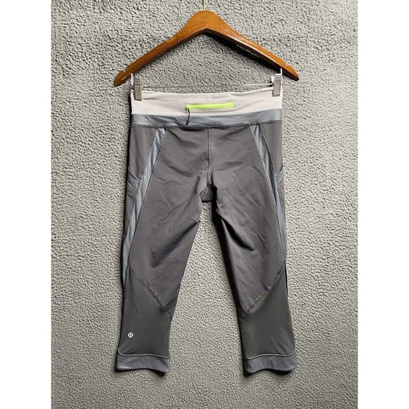 Lululemon Chase Me Crop II 19” Size 6 Soot Heathered Medium Grey - Picture 1 of 16